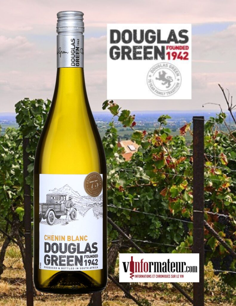 Chenin blanc, Douglas Green, Afrique du Sud, Western Cape, vin blanc, 2022 bouteille