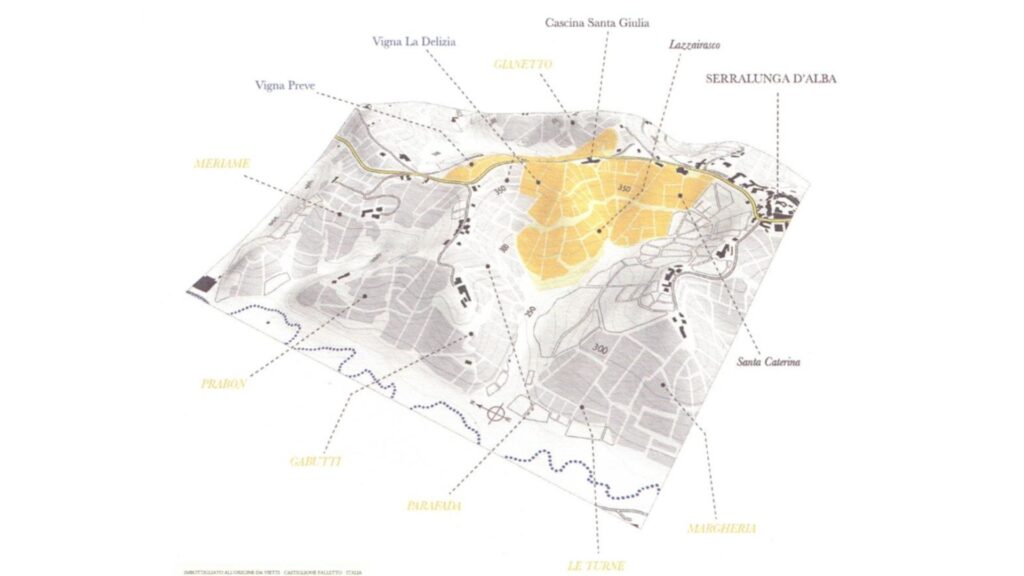 Carte viticole Barolo Lazzarito
