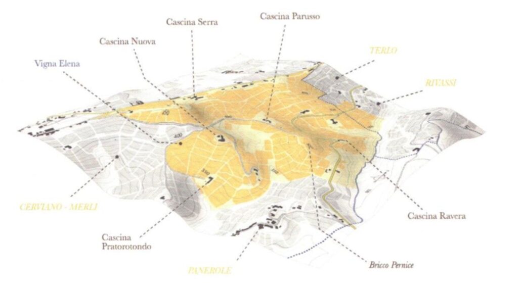 Carte viticole Barolo Ravera