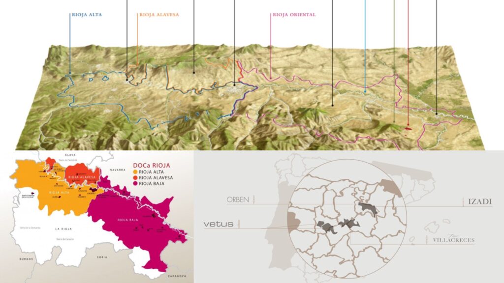 Carte viticole Rioja