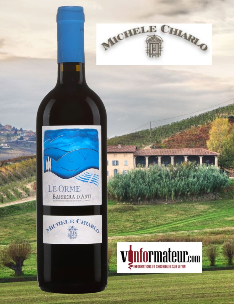 Le Orme, Michele Chiarlo, Barbera d’Asti DOCG, Piémont, vin rouge, 2021 bouteille