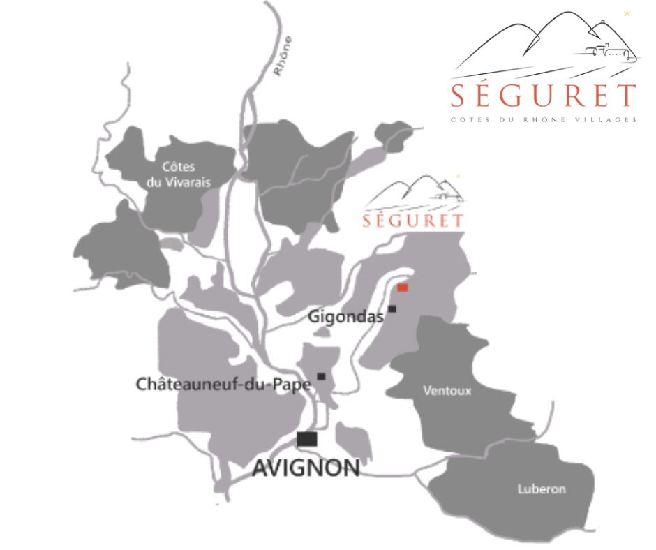 Carte viticole Séguret