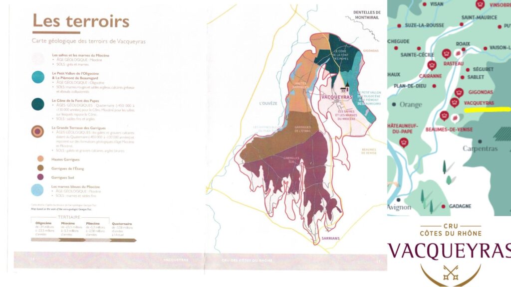 Carte viticole Vacqueyras