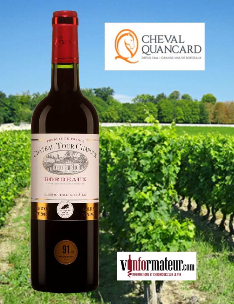 Château Tour Chapoux, Bordeaux, Vignoble Claude Comin, 2021 bouteille