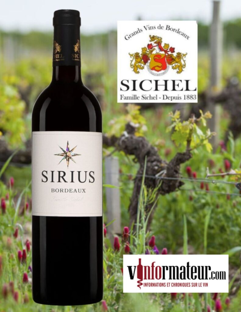 Sirius rouge, Bordeaux, 2018, Maison Sichel, 2018 bouteille