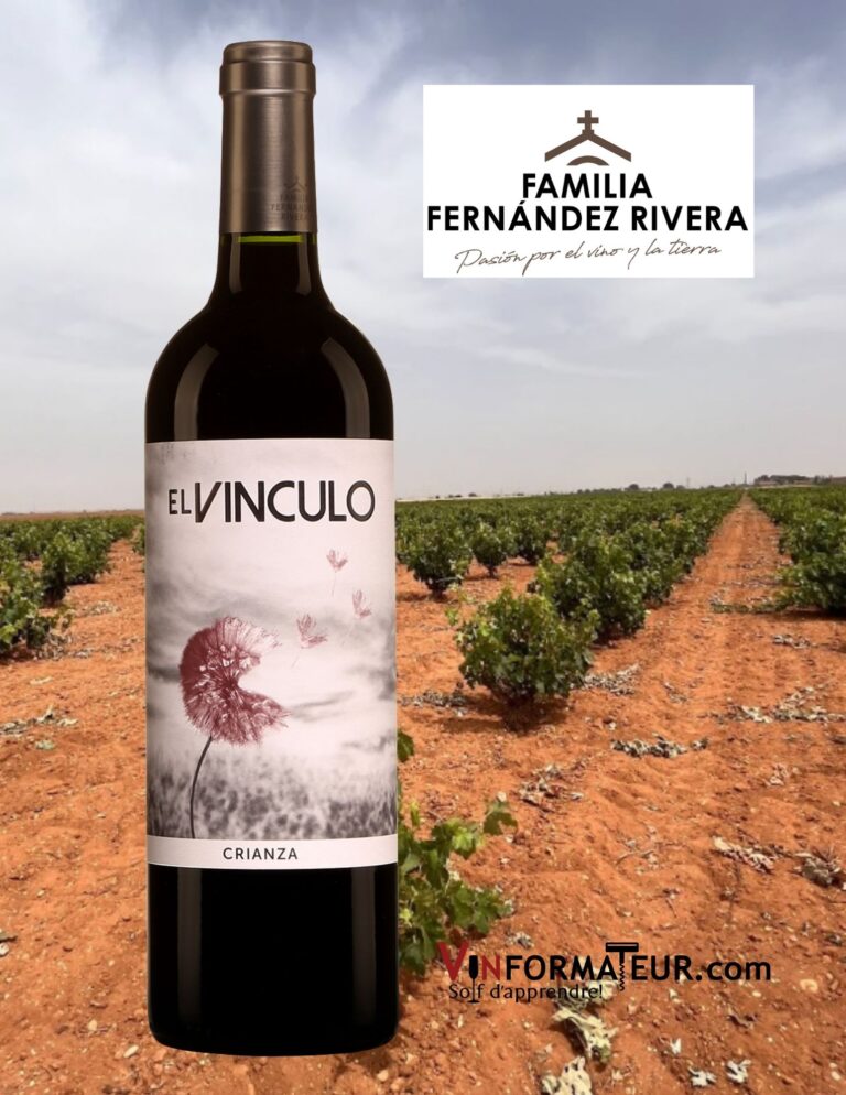 El Vinculo, Crianza, Espagne, Castilla La Mancha DO, Familia Fernandez Rivera, vin rouge, 2019 bouteille