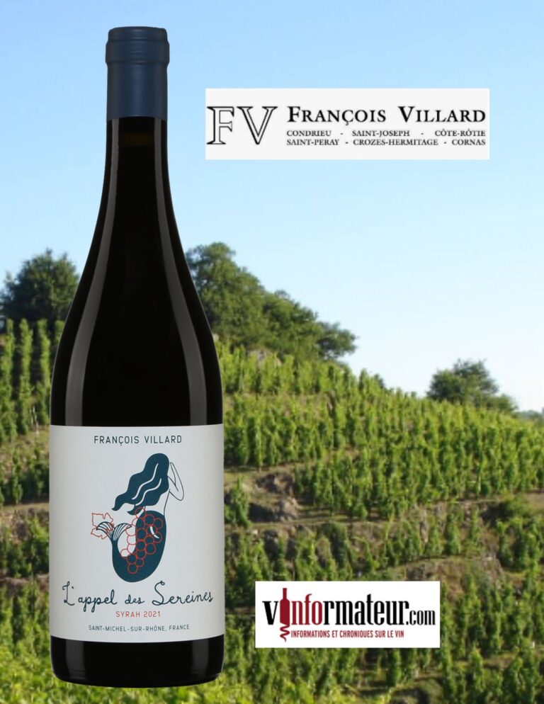 L’appel des Sereines, François Villard, Côtes du Rhône septentrionales, 2021 bouteille