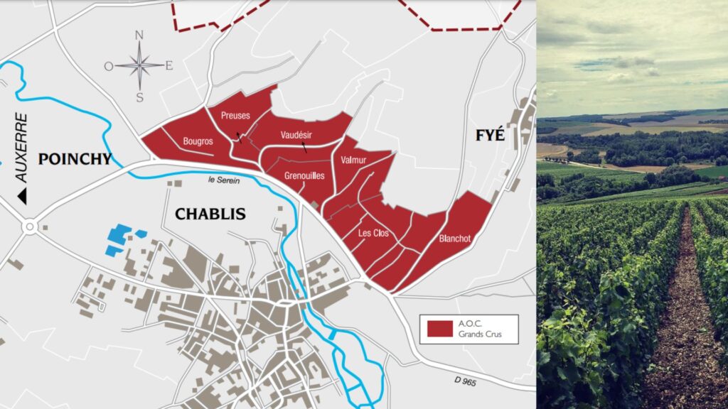 Carte Chablis, Grands Crus