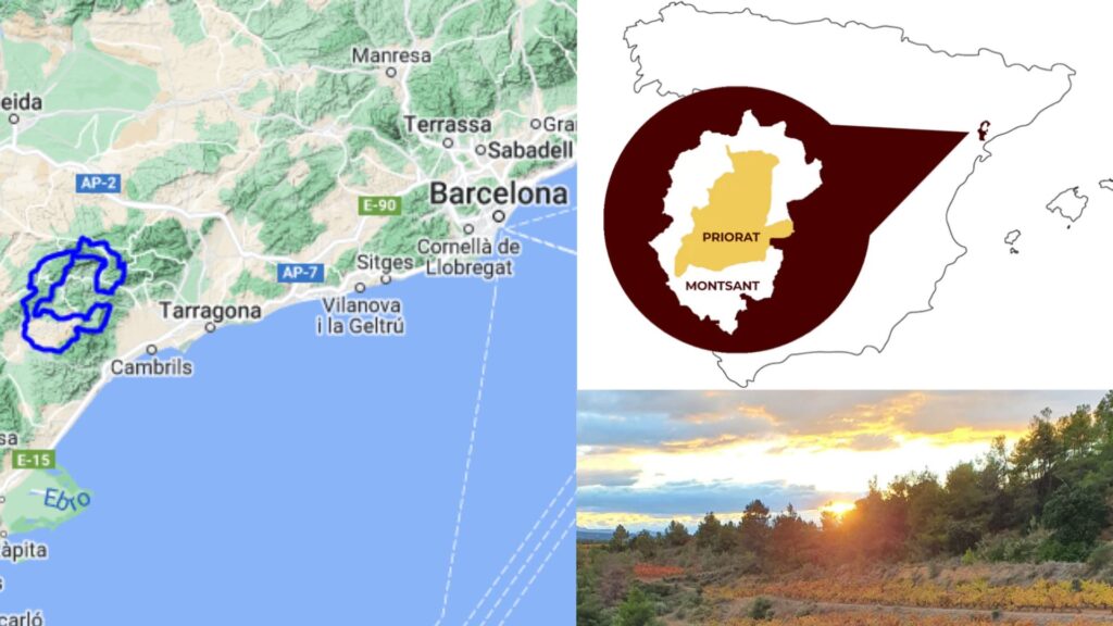 Carte viticole Monsant DO