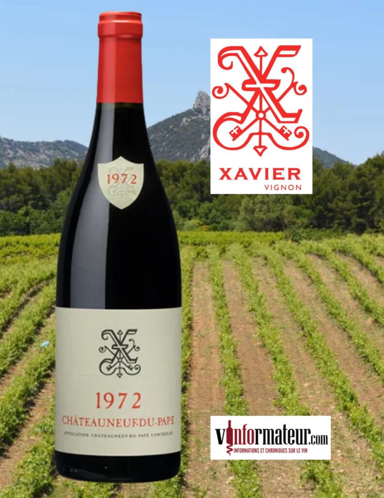 Xavier Vignon, Châteauneuf-du-Pape, vin rouge, 1972 bouteille