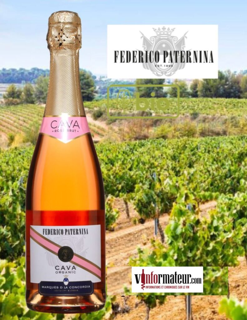 Cava, Brut Rosé bio, Federico Paternina, Espagne, DO Cava bouteille