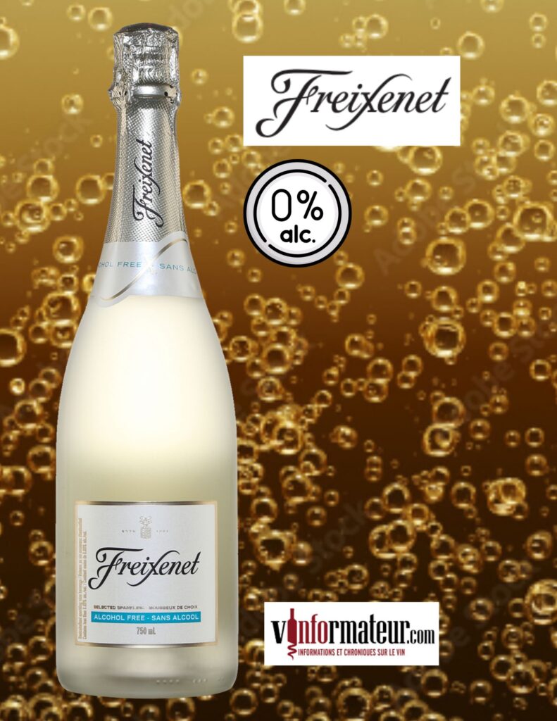 Freixenet, Espagne, vin mousseux sans alcool bouteille