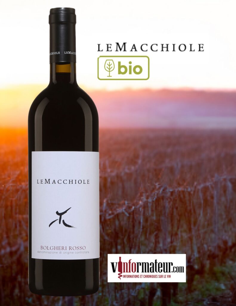Le Macchiole, Bolgheri  Rosso, Toscane, vin rouge bio, 2021 bouteille