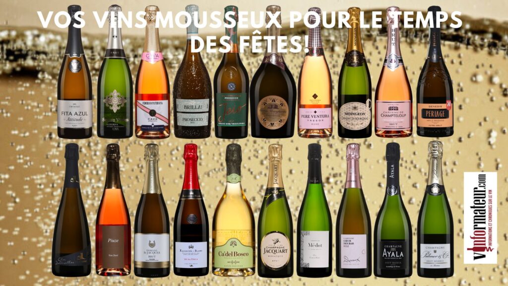 Voici vos vins mousseux pour le Temps des Fêtes!