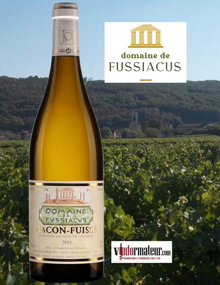 Mâcon-Fuissé, Domaine de Fussiacus, France, Bourgogne, Mâconnais, vin blanc, 2022 bouteille