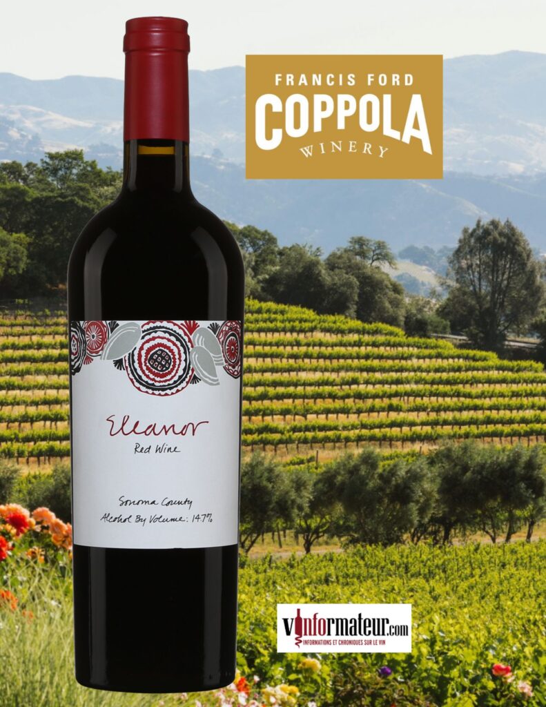 Francis Ford Coppola, Eleanor, Californie, Sonoma County, vin rouge, 2020 bouteille