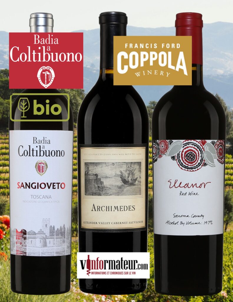 Trois vins rouges haut de gamme en quantités limitées.