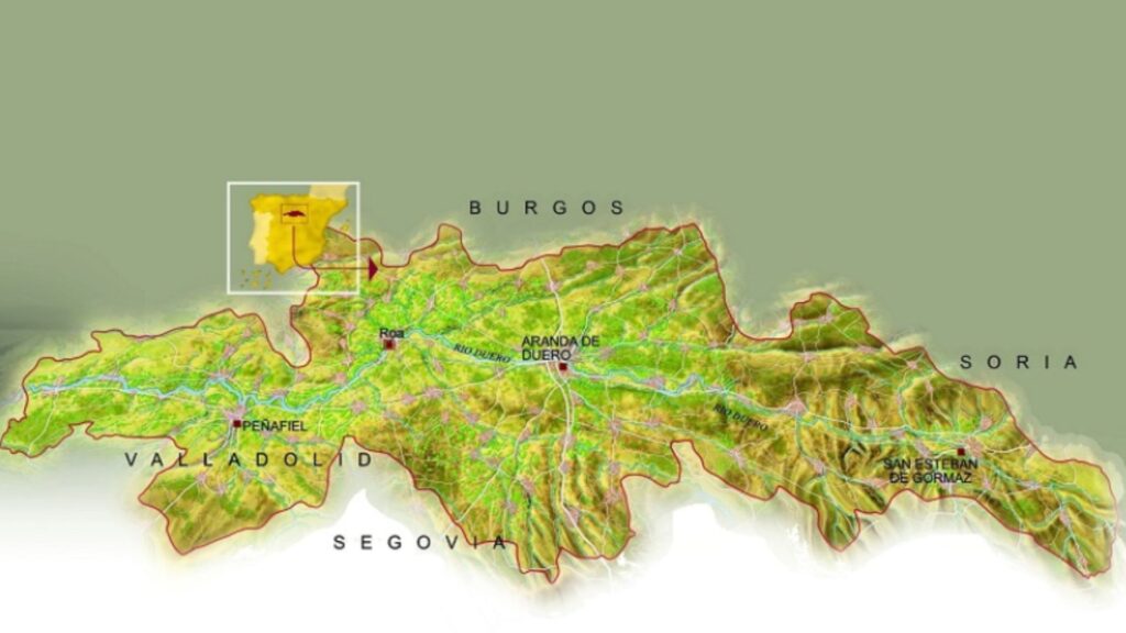 Carte viticole, Ribera del Duero