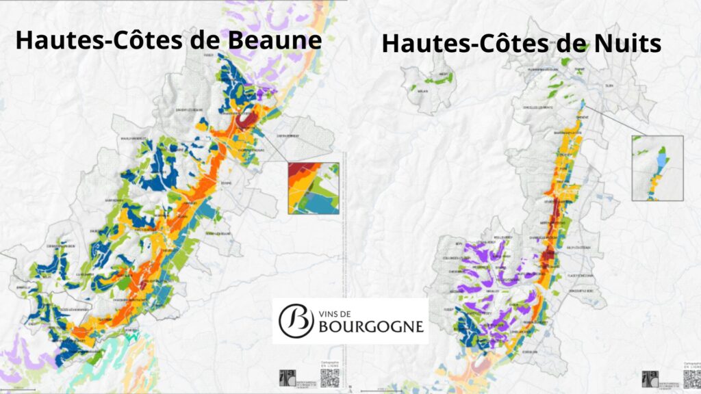 Cartes viticoles Bourgogne