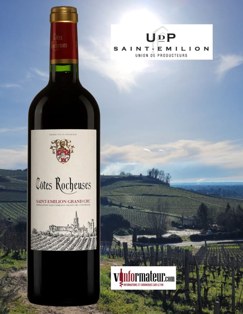 Côtes Rocheuses, Saint-Émilion Grand Cru, Bordeaux, vin rouge, 2018