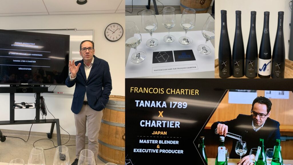 Dégustation des sakés Tanaka 1789 X Chartier, ITHQ