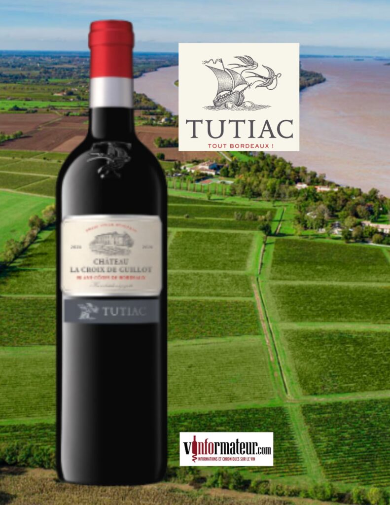 Château La Croix de Guillot, Blaye Côtes de Bordeaux, Les Vignerons de Tutiac, vin rouge, 2020