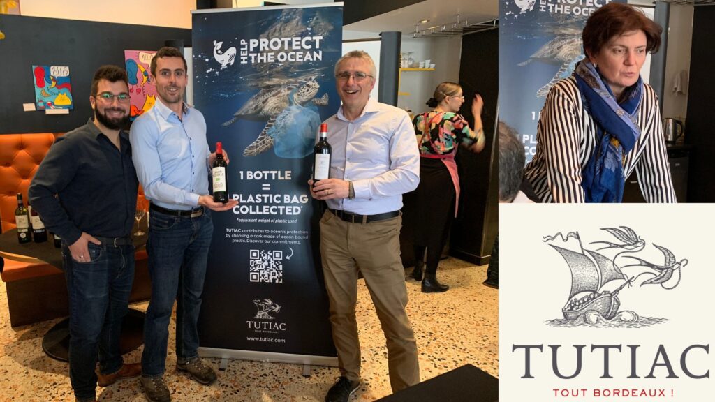 Dégustation des vins des Vignerons de Tutiac - Agence Divin Paradis, Damien Malejacq et Anne Cogny du Groupe Tutiac.