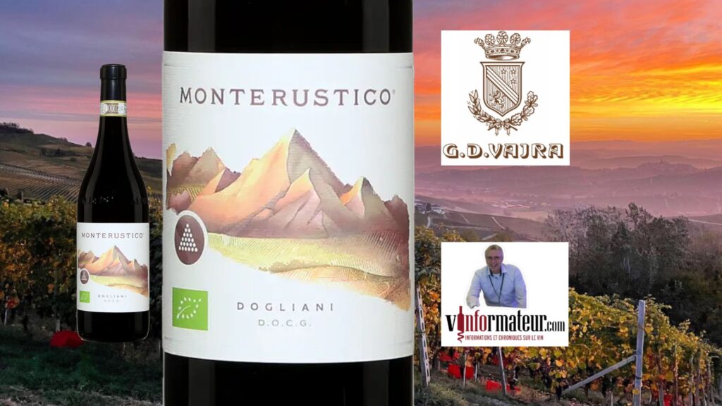 Coup de cœur que ce Dolcetto Monterustico Dogliani de G.D. Vajra!