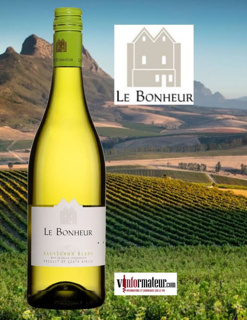 Le Bonheur, Sauvignon blanc, Afrique du Sud, Stellenbosch, 2023 bpouteille
