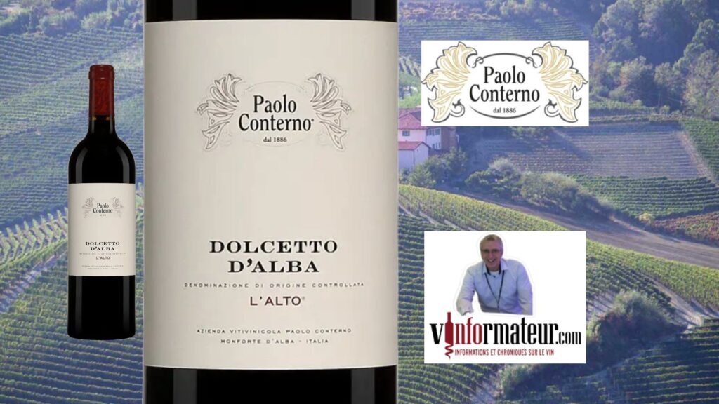 Un Dolcetto d’Alba, Paolo Conterno 2021 de facture traditionnelle!