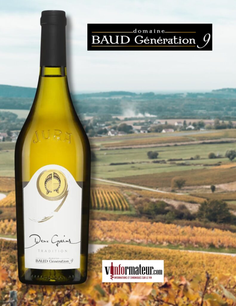 Domaine Baud, Cuvée Deux Grains de Paradis, Côtes du Jura, vin blanc, 2019 bouteille