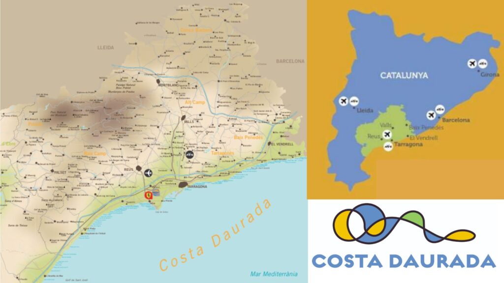Carte viticole de Costa Daurada