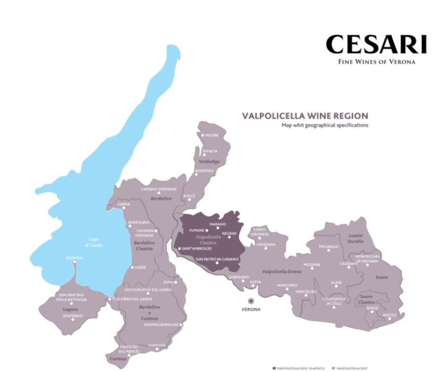 Carte viticole Valpolicella