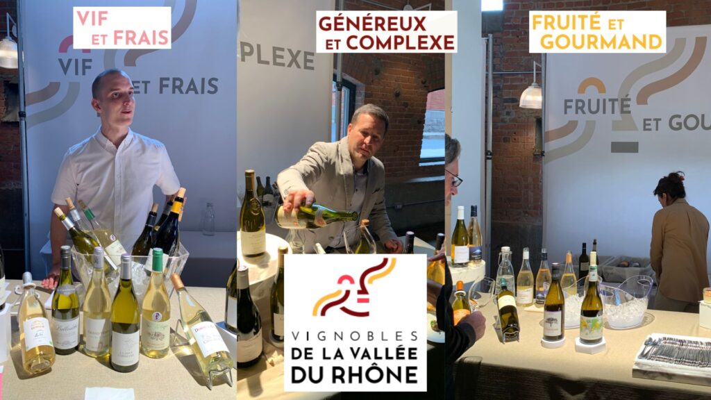Vins blancs du Rhône: classification aromatique