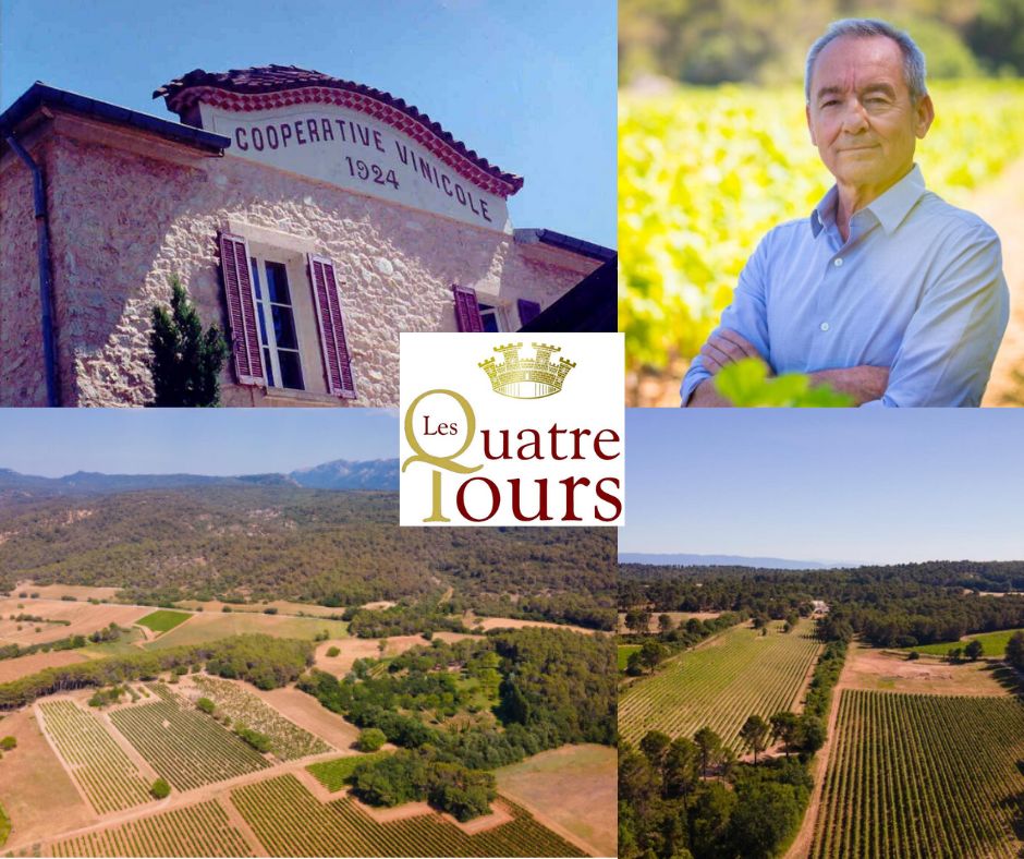 Les Quatre Tours: Thierry Blanchard président, chai et vignobles