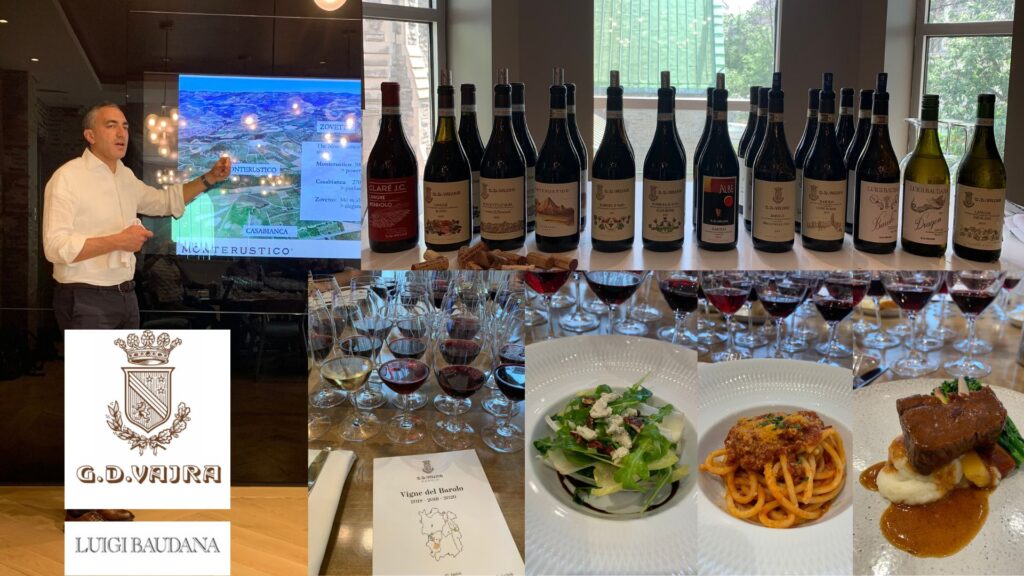 Dégustation des vins de G.D. Vajra: Guiseppe Vajra, vins dégustés