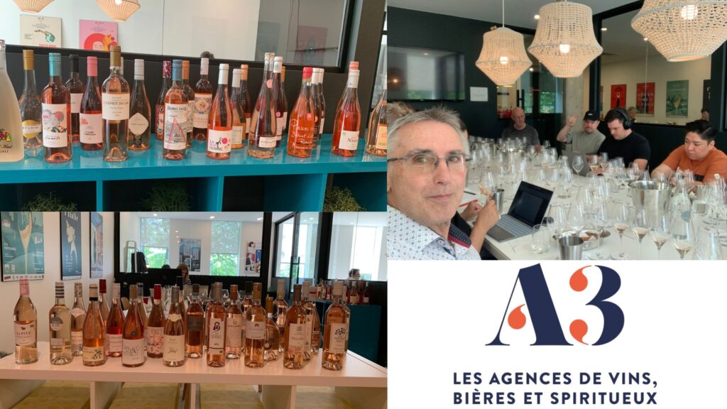 Dégustation d'une cinquantaine de vins rosés organisée par A3Québec