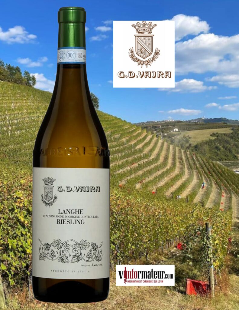 G.D.Vajra, Riesling, Pétracine, Langhe DOC, vin blanc, 2020 bouteille