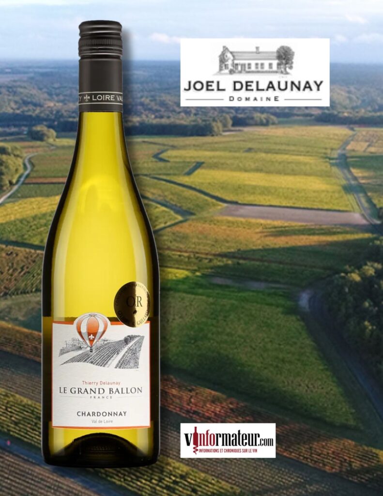 Le Grand Ballon, Chardonnay, Val de Loire, Thierry Delaunay, vin blanc, 2022 bouteille