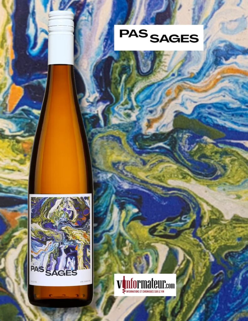 Pas Sages, Riesling, Ontario, Péninsule du Niagara, vin blanc, 2022 bouteille