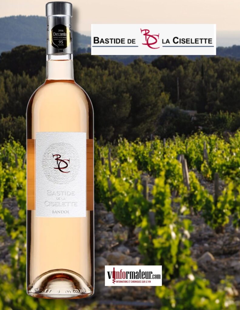 Bastide de la Ciselette, Provence, Bandol, vin rosé, 2023 bouteille