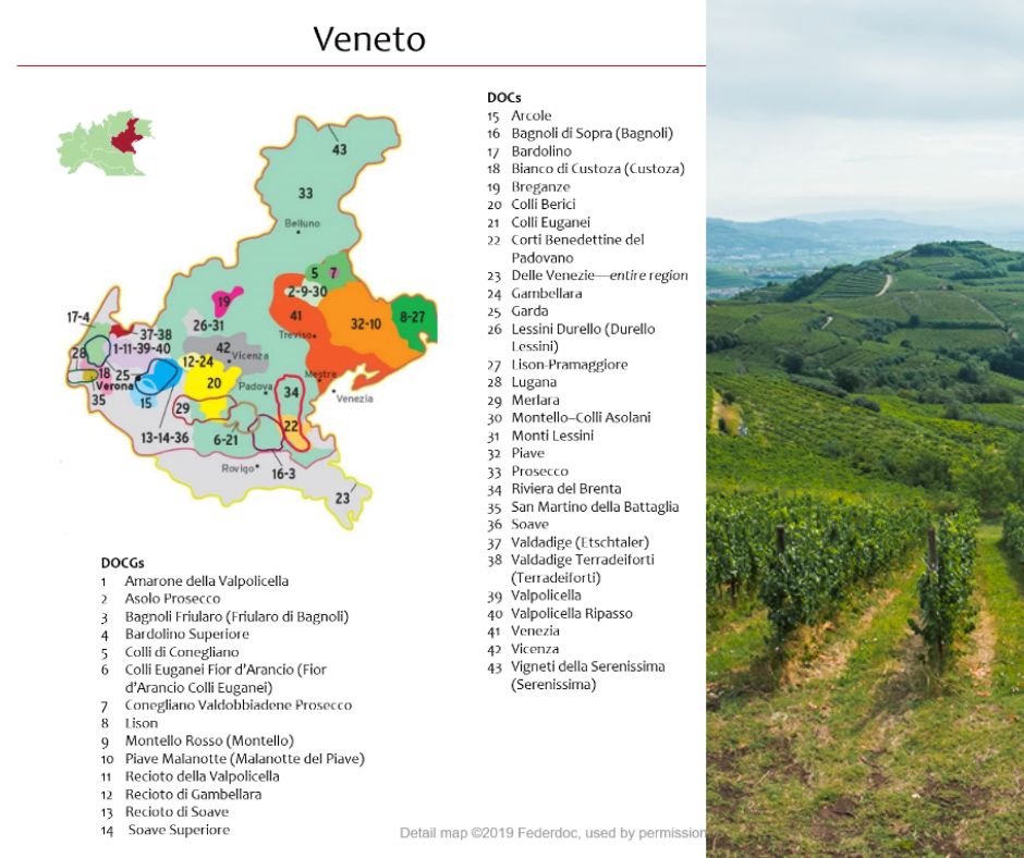 Carte viticole Veneto
