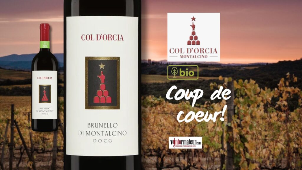 Col d’Orcia, Brunello di Montalcino DOCG, Italie, vin rouge bio, 2018 bouteille