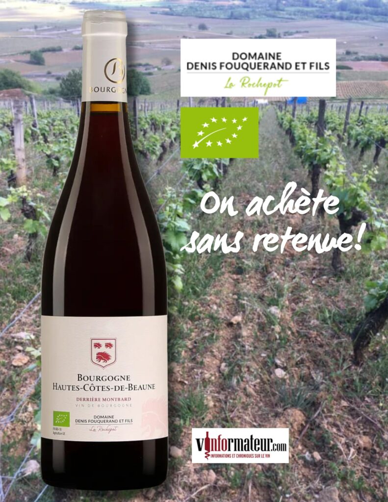 Domaine Denis Fouquerand et Fils, Bourgogne Hautes-Côtes de Beaune, Derrière Montbard, 2022 bouteille