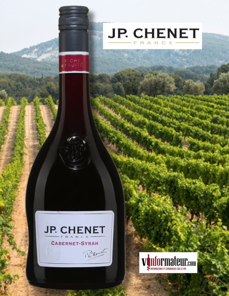 J.P. Chenet, Cabernet-Sauvignon/Syrah, France, Pays d’Oc, vin rouge, 2022 bouteille