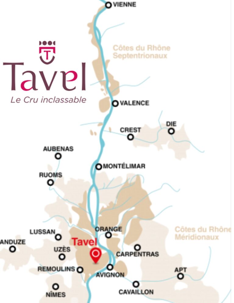 Carte viticole Tavel