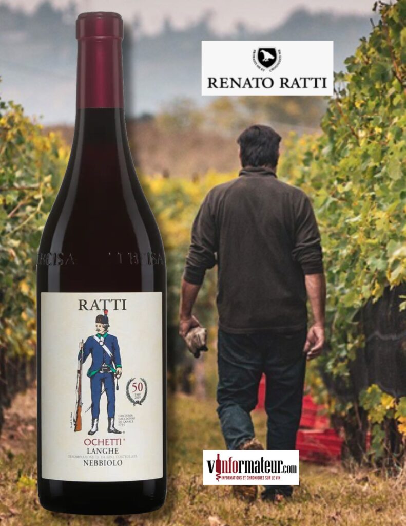 Renato Ratti, Ochetti, Langhe Nebbiolo DOC, vin rouge, 2022 bouteille