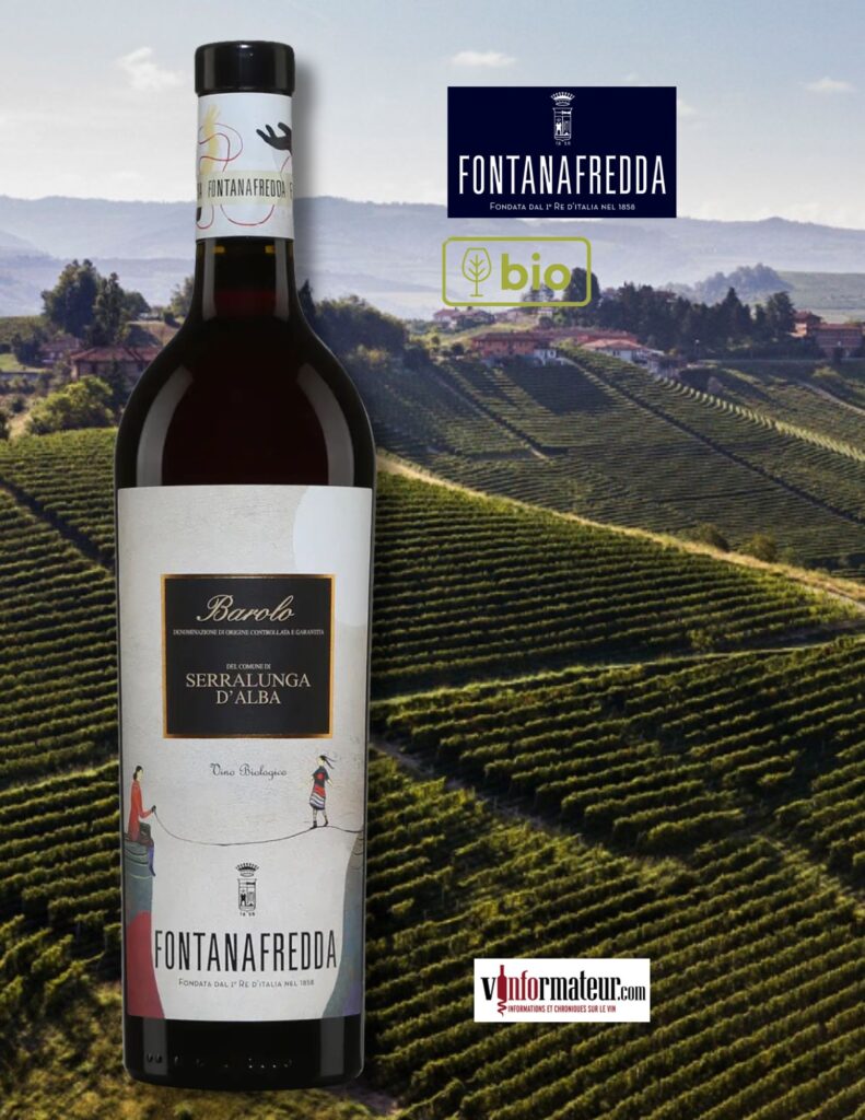 Fontanafredda, Serralunga d’Alba, Barolo DOCG, vin rouge bio, 2019 bouteille