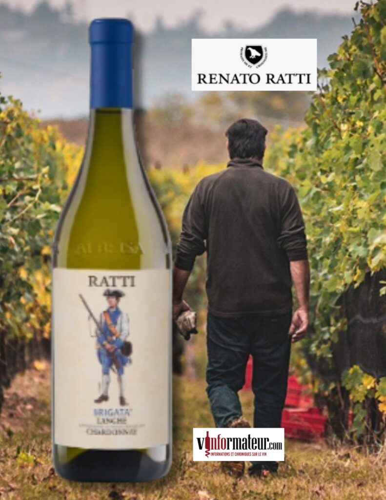 Renato Ratti, Brigata, Chardonnay, Langhe DOC, vin blanc, 2022 bouteille