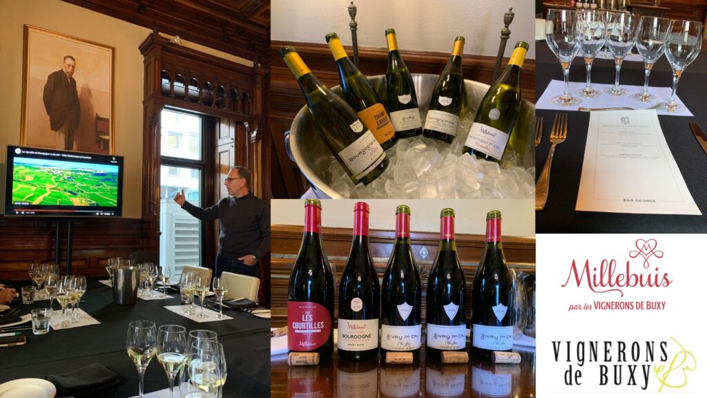 Dégustation des vins de Millebuis/Vignerons de Buxy: Rémy Marlin.